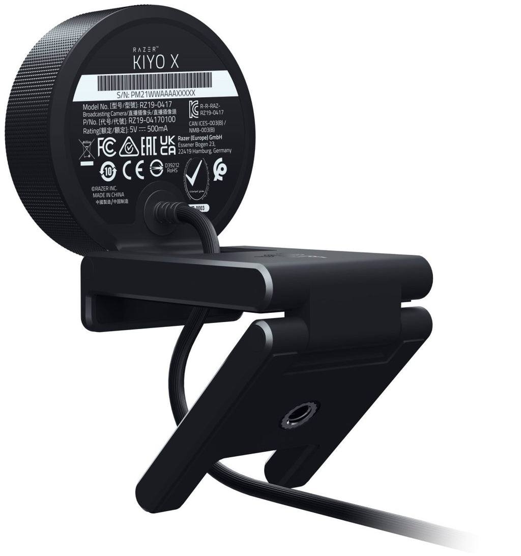 Razer KIYO X – 1080p 30fps/720p 60fps – Full HD – Auto Focus – Low Light Sensor – USB Webcam