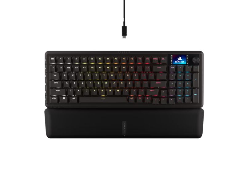 CORSAIR Keyboard VANGUARD 96 PRO LCD (RGB, MGX Hyperdrive, PBT)