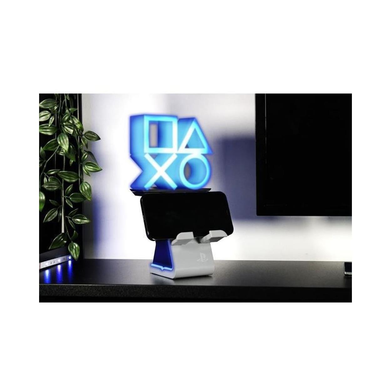 EXG Ikons by Cable Guys: Playstation Ikon - Light Up Phone & Controller Charging Stand (CGIKPS400452)