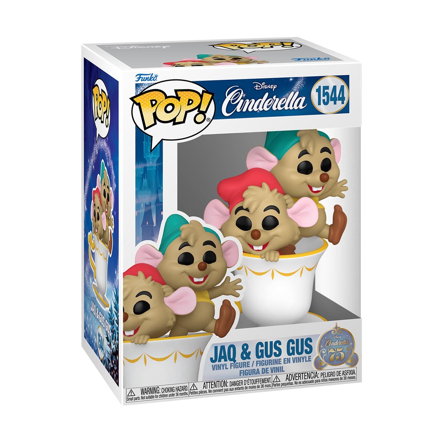 Funko Pop! Disney: Cinderella's 75th - Jaq & Gus Gus (in Cup) #1544 Vinyl Figure