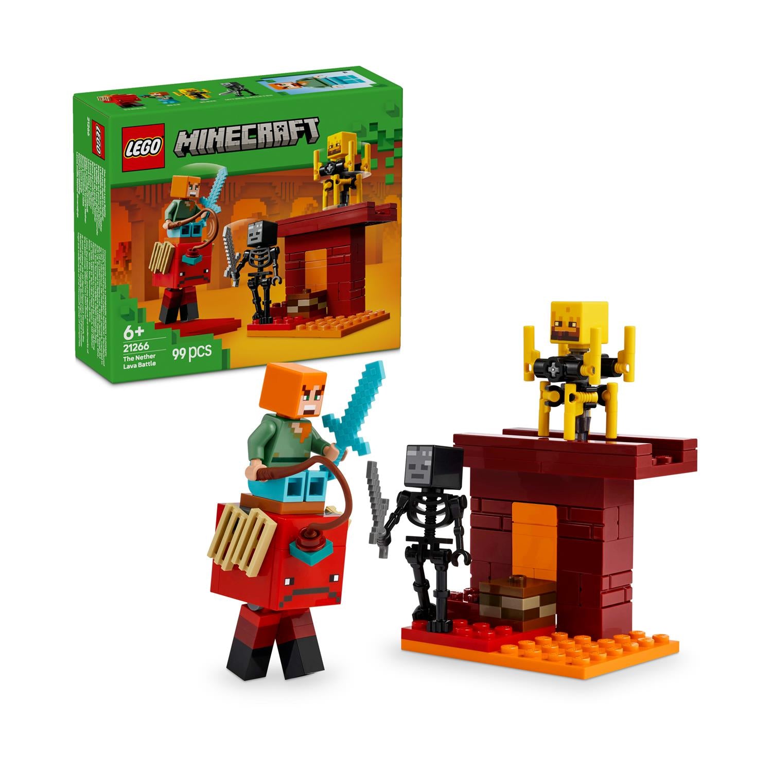 LEGO® Minecraft®: Η Μάχη στη Λάβα των Εγκάτων (21266)