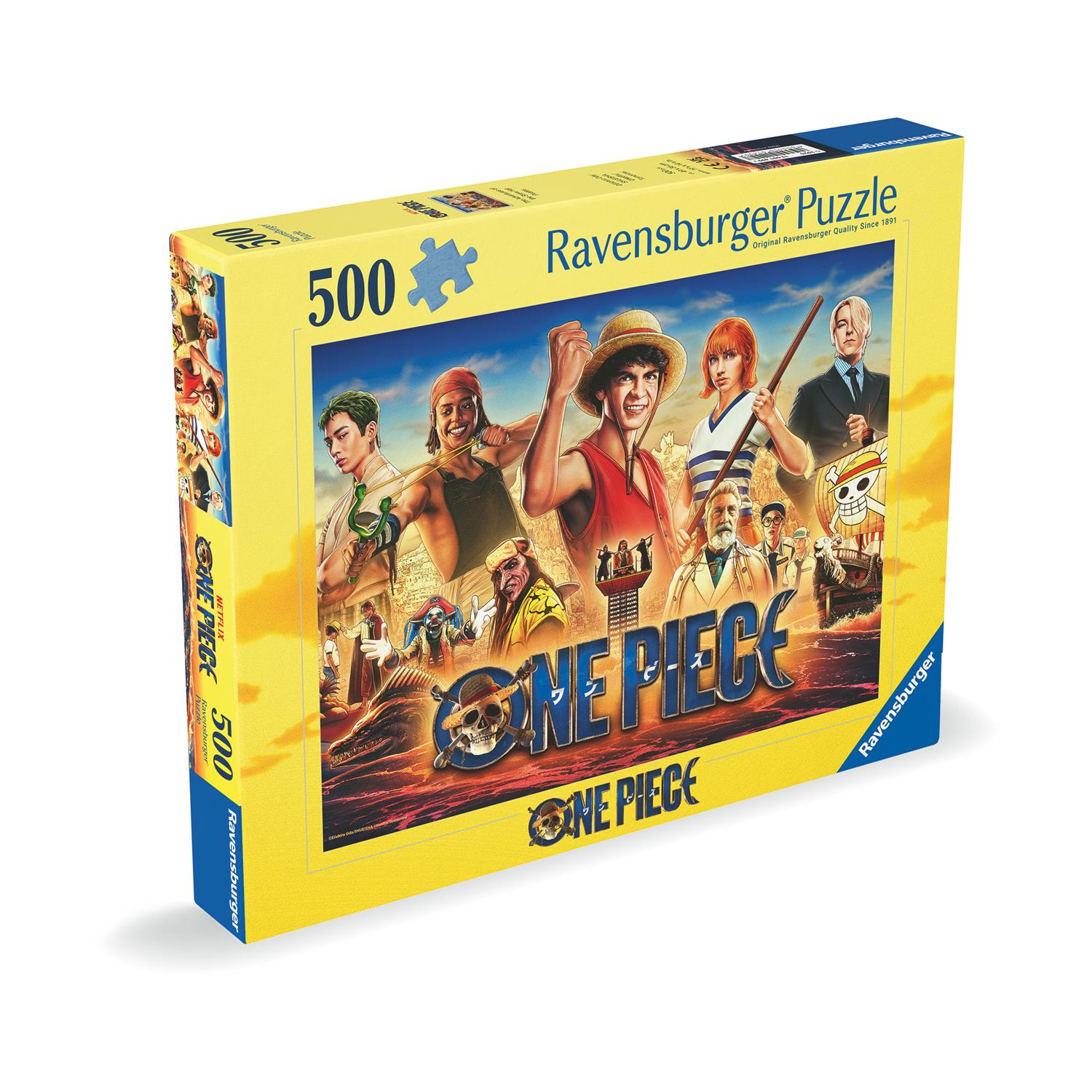 Ravensburger Puzzle: One Piece - The Adventure of the Straw Hat Pirates (500 pcs) (12001499)