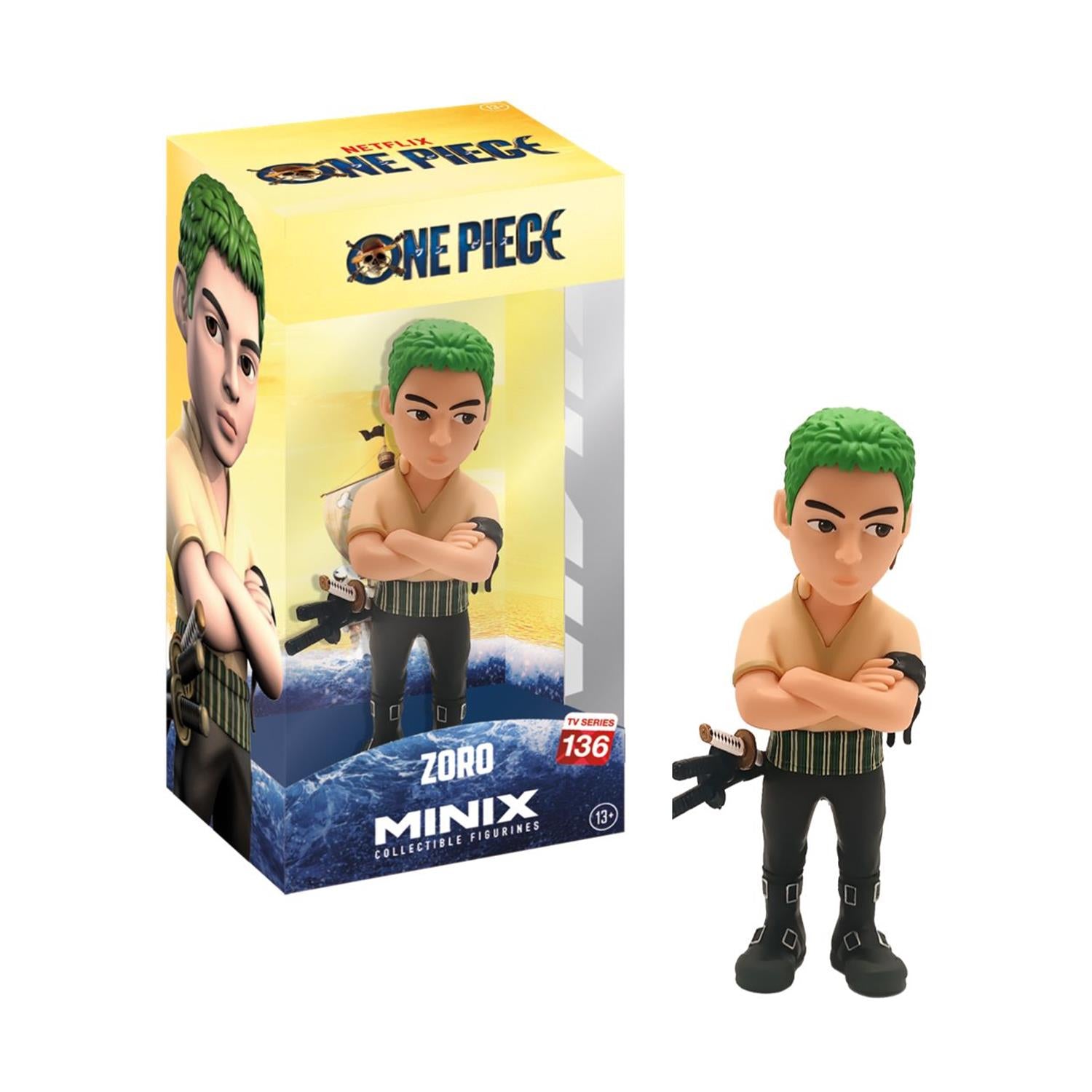 Minix Collectible Figurines: Anime - One Piece Roronoa Zoro Figure 12cm (MNX66000)
