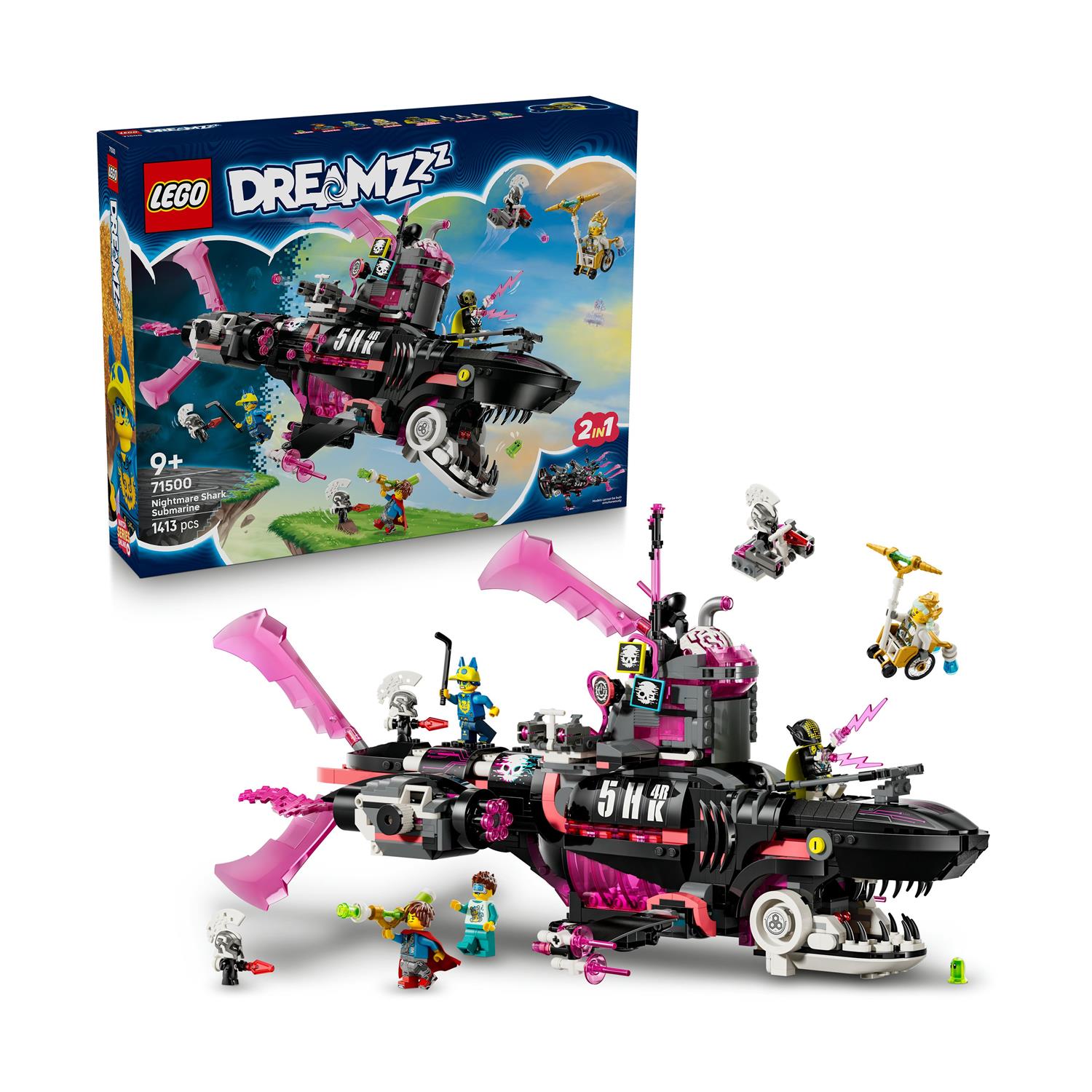 LEGO® DREAMZzz™: Εφιαλτικό Υποβρύχιο-Καρχαρίας (71500)