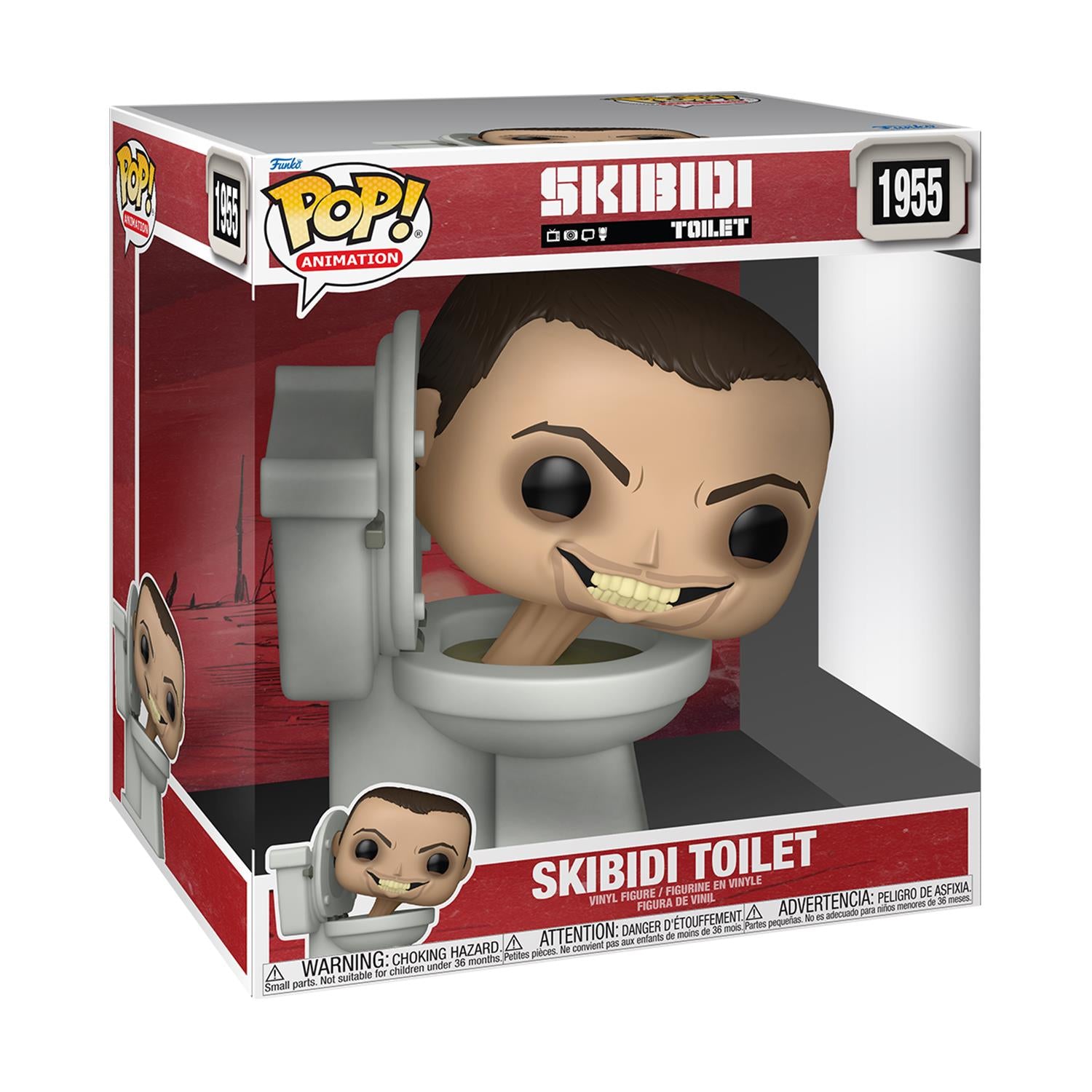 Funko Pop! Jumbo: Skibidi Toilet - Skibidi Toilet #1955 Vinyl Figure (10")
