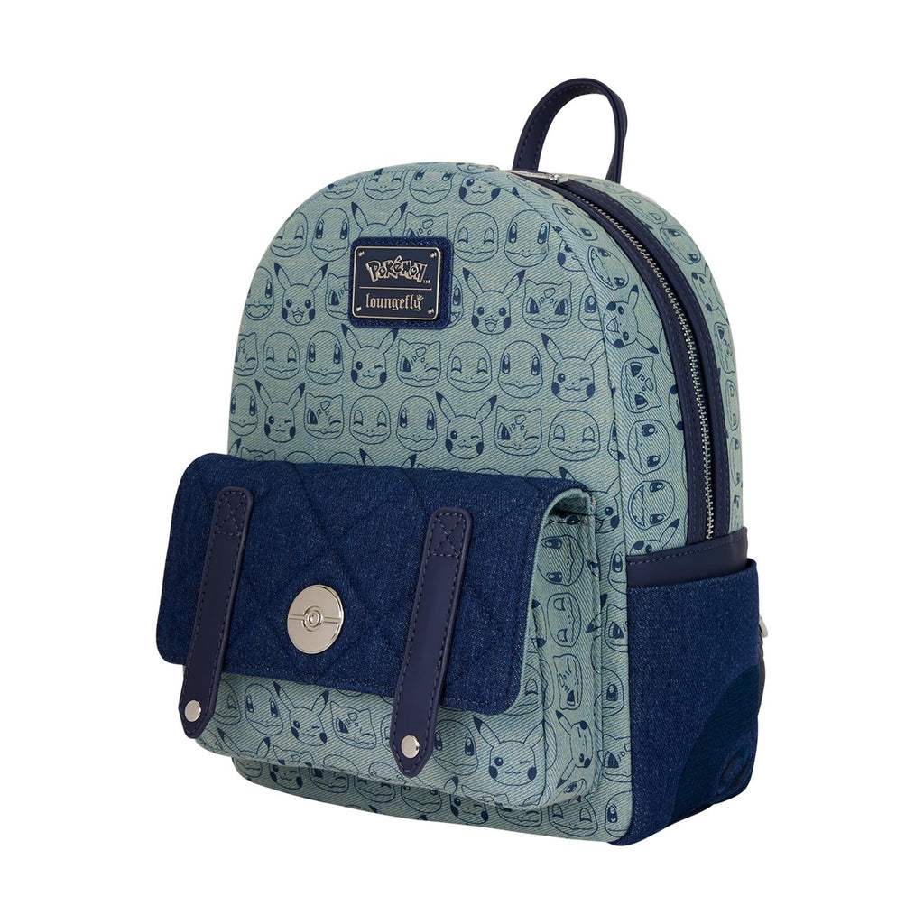 Loungefly Pokémon - Faux Denim Mini Backpack (PMBK0328)