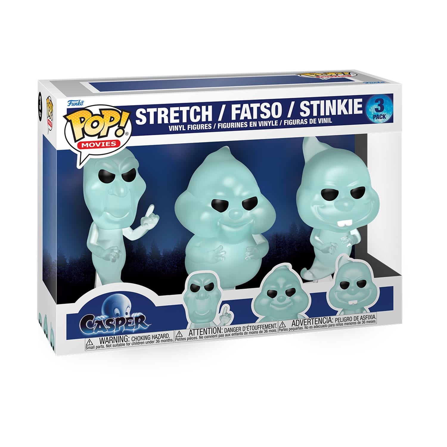 Funko Pop! 3-Pack Movies: Casper - Stretch / Fatso / Stinkie Vinyl Figures