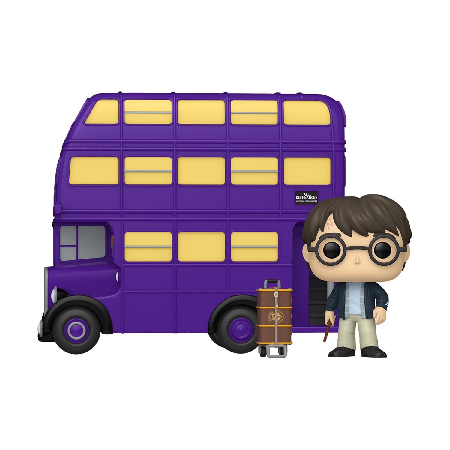 Funko Pop! Rides Super Deluxe: Harry Potter - Harry Potter with Knight Bus #139 Vinyl Figure