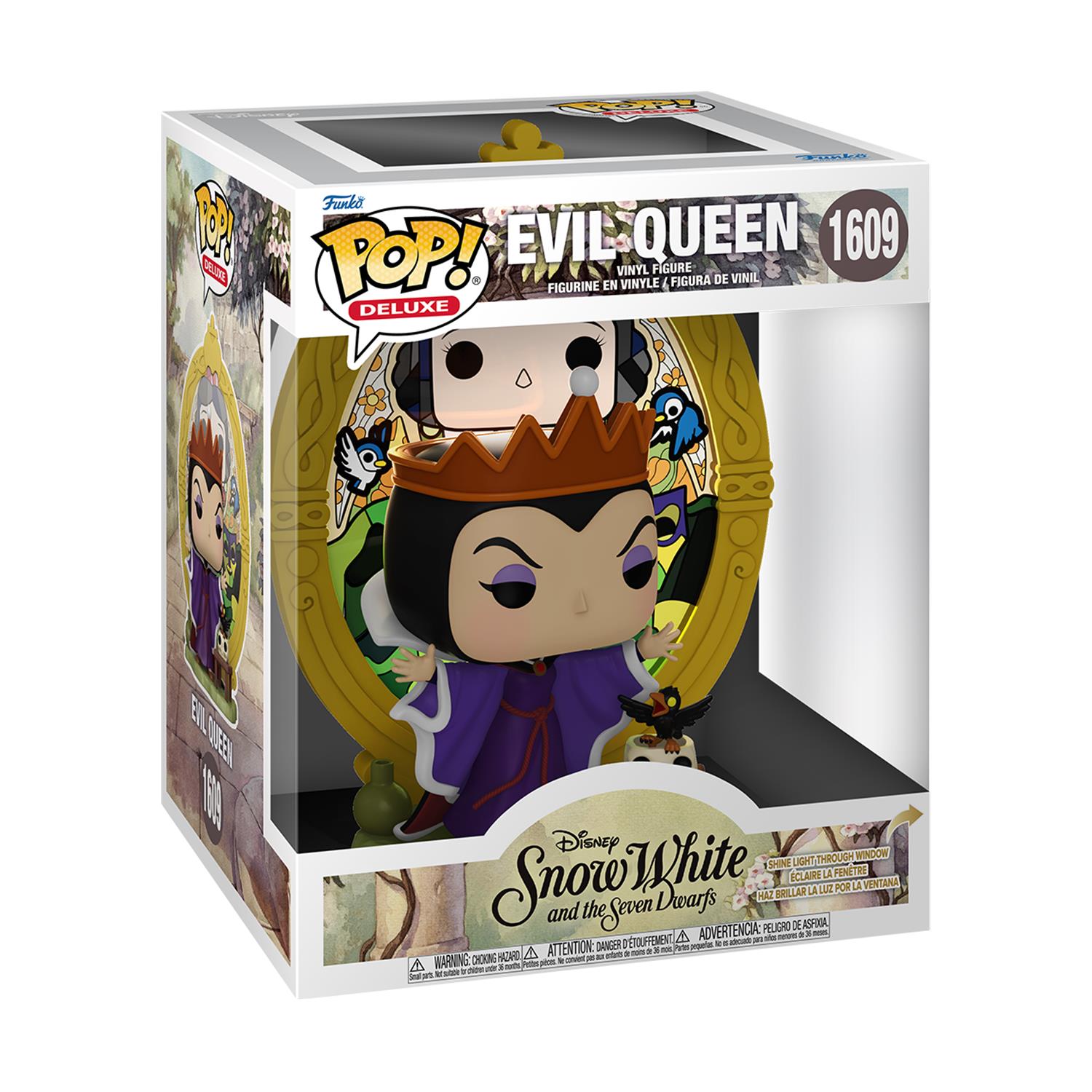 Funko Pop! Deluxe: Disney Snow White and The Seven Dwarfs - Evil Queen (Stained Glass) #1609 Vinyl Figure