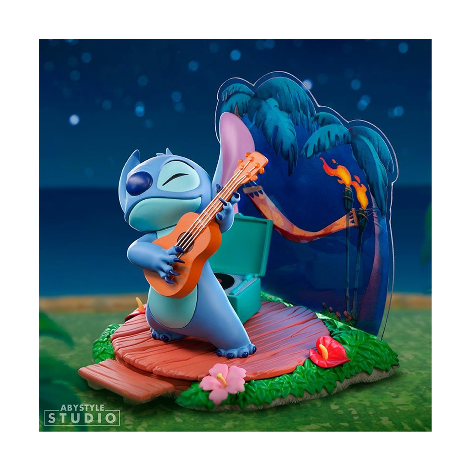 Abysse Disney: Stitch - Guitar Statue (10cm) (ABYFIG138)
