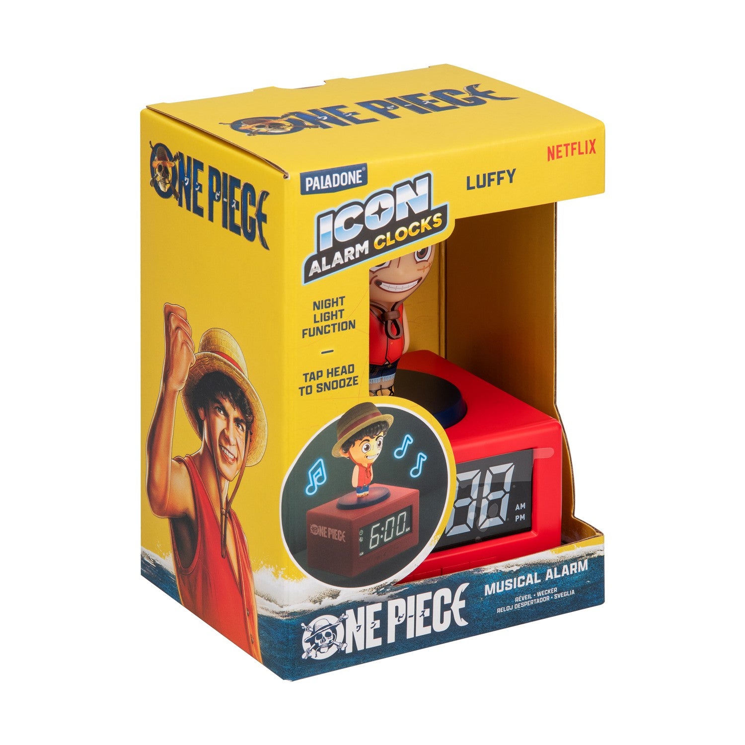 Paladone Icons: One Piece - Luffy Alarm Clock (PP15606OPNF)