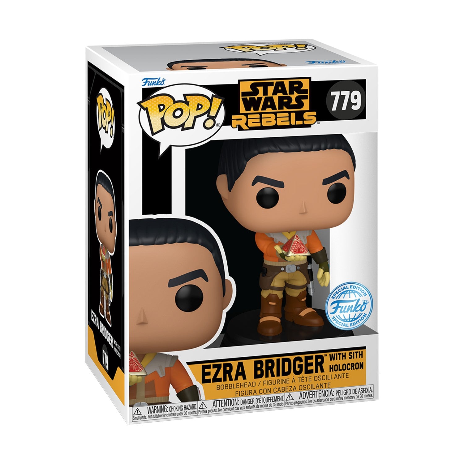 Funko Pop! Star Wars: Rebels- Ezra with Sith Holocron (Special Edition) #779 Vinyl Figure
