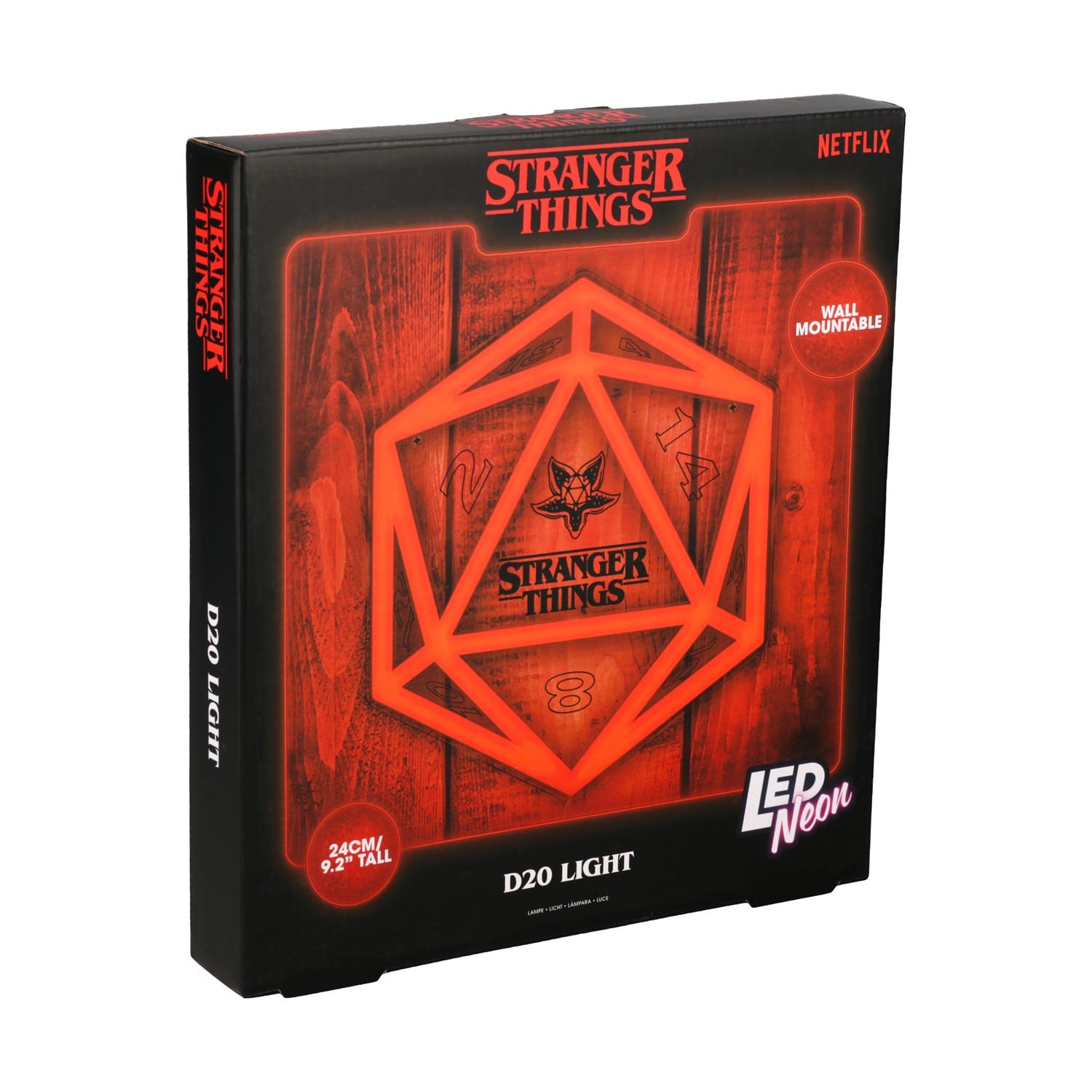 Paladone: Stranger Things 5 - D20 Wall Mountable LED Neon Light (PP14622STVN)