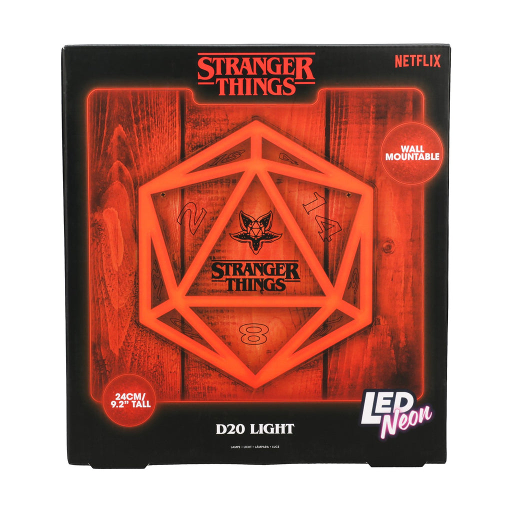 Paladone: Stranger Things 5 - D20 Wall Mountable LED Neon Light (PP14622STVN)