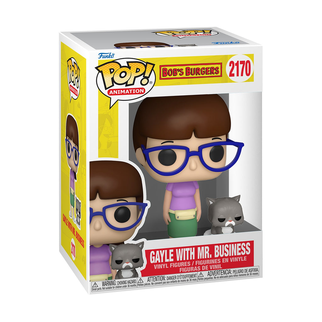 Funko Pop! Animation: Bob's Burgers - Gayle with Mr.Business #2170 Vinyl Figures