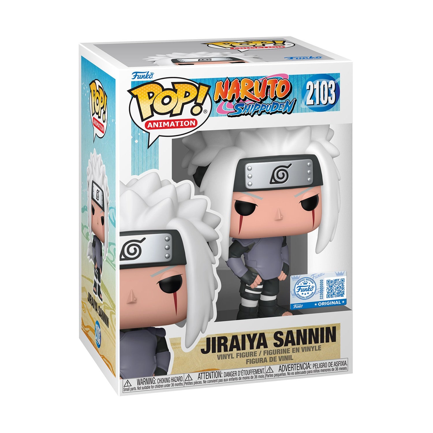 Funko Pop! Animation: Naruto Shippuden - Jiraiya Sannin (Special Edition) #2103 Vinyl Figure