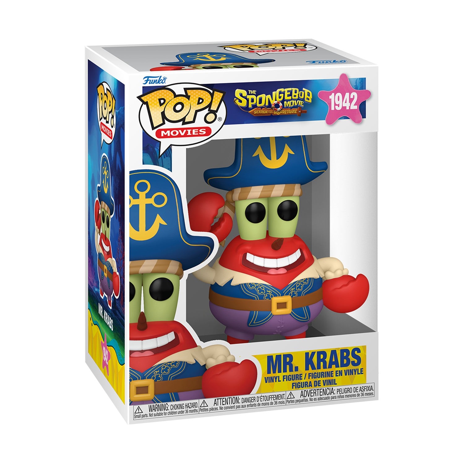 Funko  Pop! Movies: The SpongeBob Movie - Mr. Krabs (Pirate) #1942 Vinyl Figure