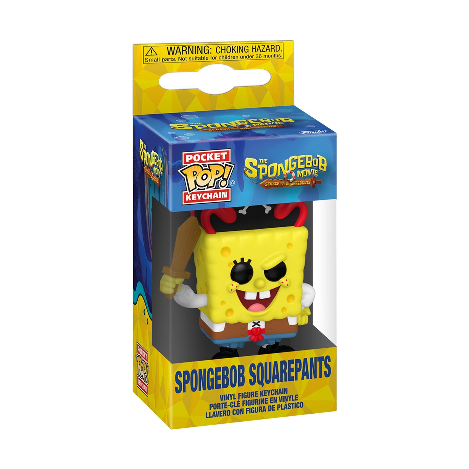 Funko Pocket Pop!: The SpongeBob Movie - SpongeBob SquarePants (Pirate) Vinyl Figure Keychain