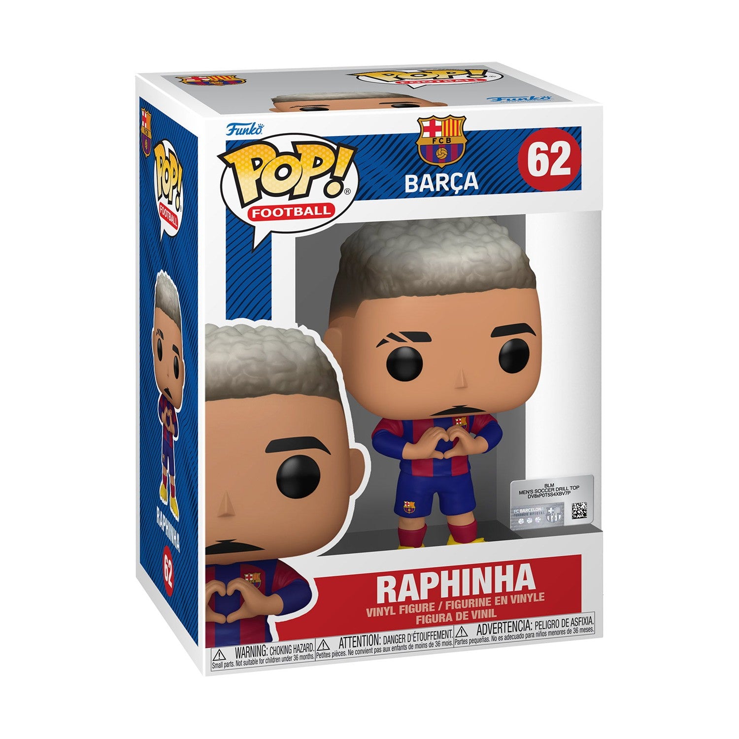 Funko Pop! Football: Barcelona - Raphinha #62 Vinyl Figure