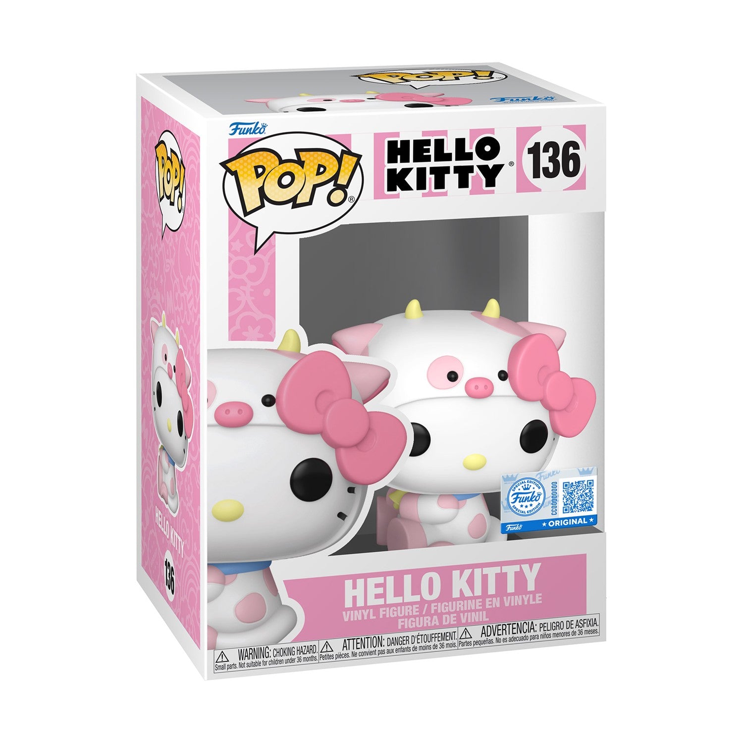 Funko Pop! Sanrio: Hello Kitty - Hello Kitty in Cow Cosplay (Special Edition) #Vinyl Figure