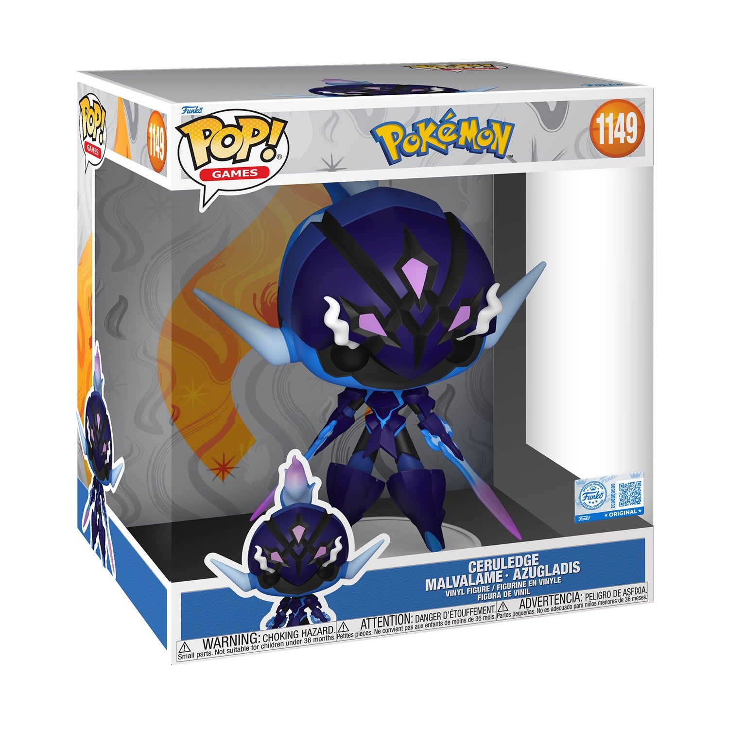 Funko Pop! Jumbo: Pokemon - Ceruledge (Special Edition) #1149 Vinyl Figure (10")