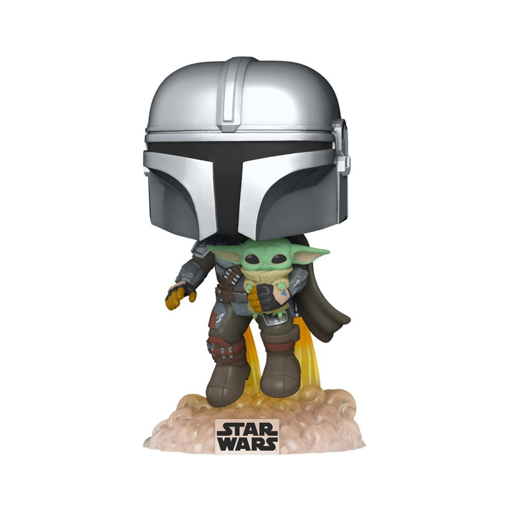 Funko Pop! Disney Star Wars: The Mandalorian - The Mandalorian With The Child #402 Bobble-Head Vinyl Figure