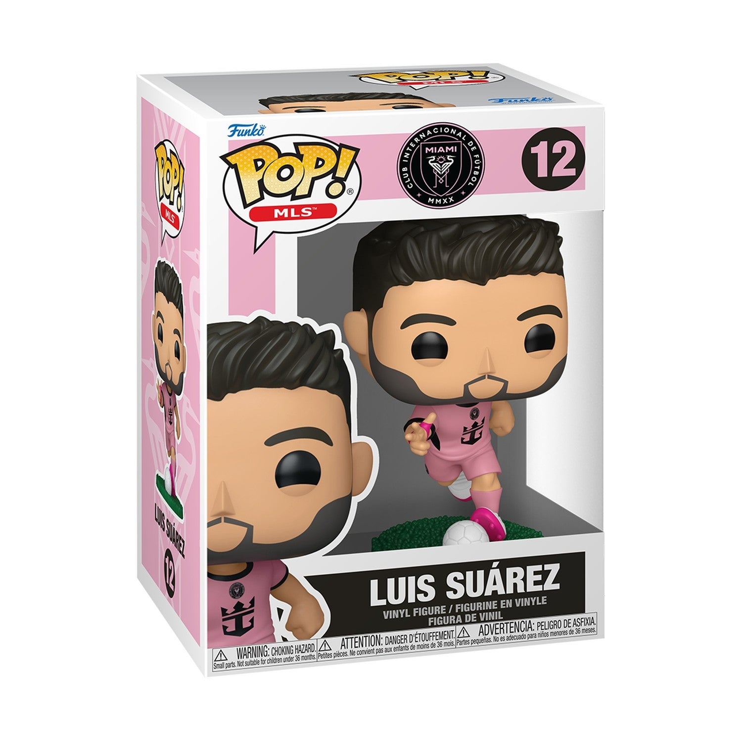 Funko Pop! MLS: Inter Miami - Luis Suarez (Pink) #12 Vinyl Figure