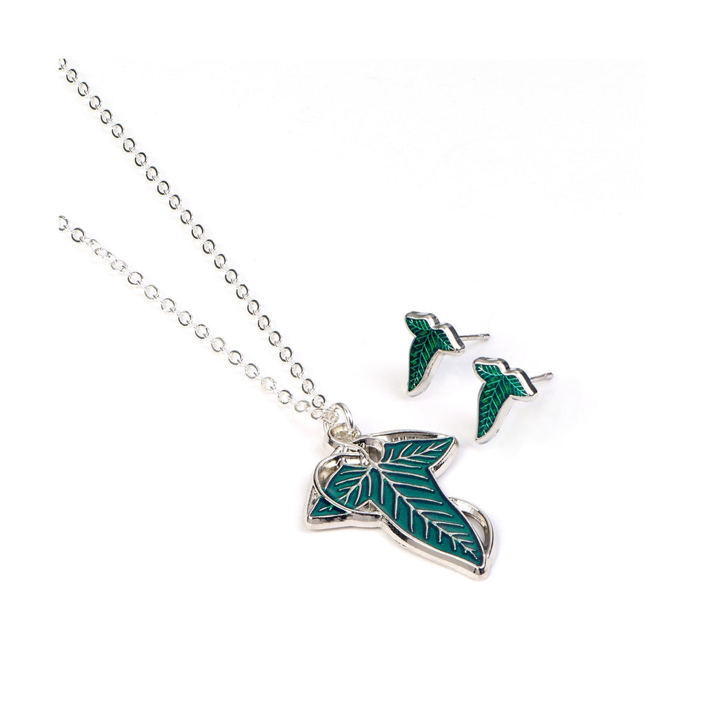 Carat Shop The Lord of The Rings: Leaf of Lorien Gift Set - Earrings and Necklace (LRGS0001)