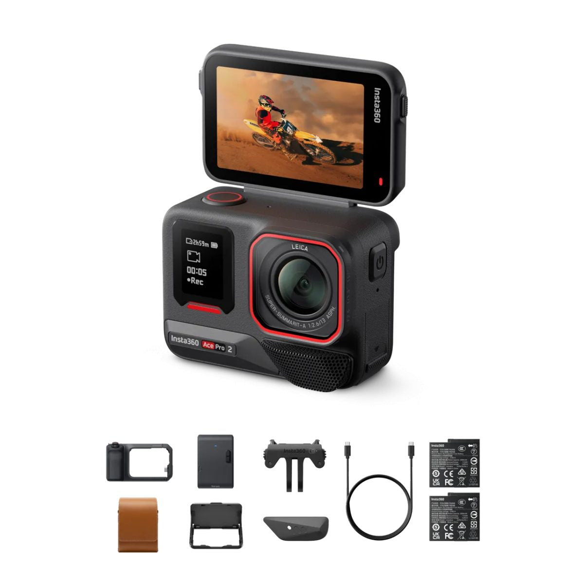 Insta360 Ace Pro 2 Flash Print Bundle Action Camera – With pocket printer, prints instantly