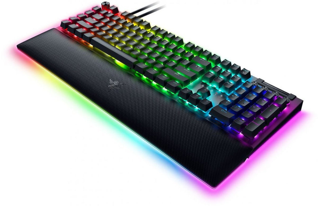 Razer BLACKWIDOW V4 PRO – Gaming Mechanical RGB Keyboard – Yellow Silent Switches – Macros