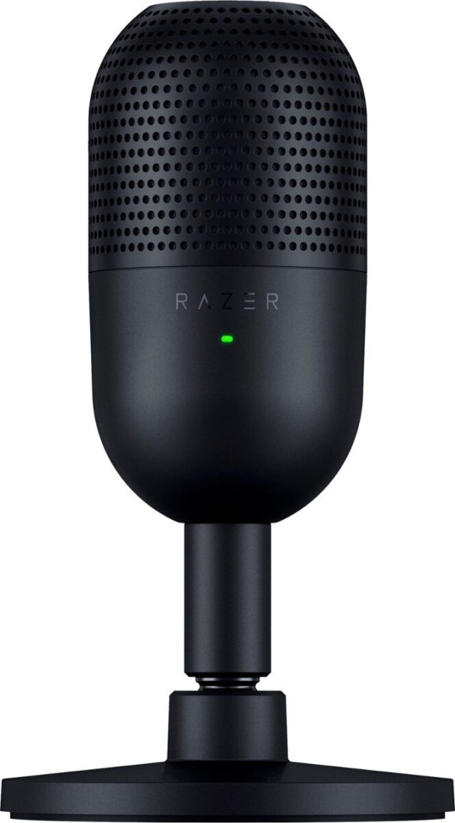 Razer SEIREN V3 MINI BLACK – USB Condenser Microphone – Build-in Shock Absorb – Mute Button