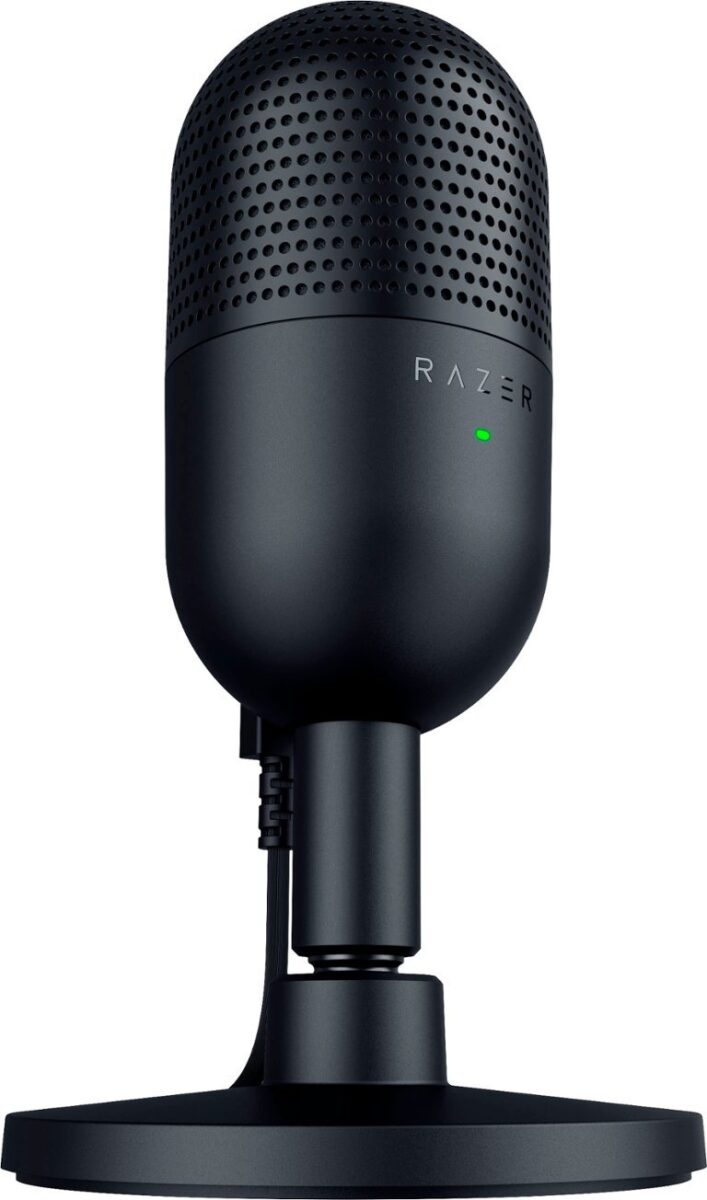 Razer SEIREN V3 MINI BLACK – USB Condenser Microphone – Build-in Shock Absorb – Mute Button