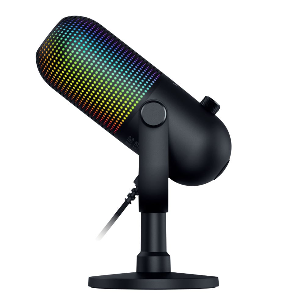 Razer SEIREN V3 CHROMA – RGB USB Condenser Microphone – Gain Limiter – Build-in Shock Absorb