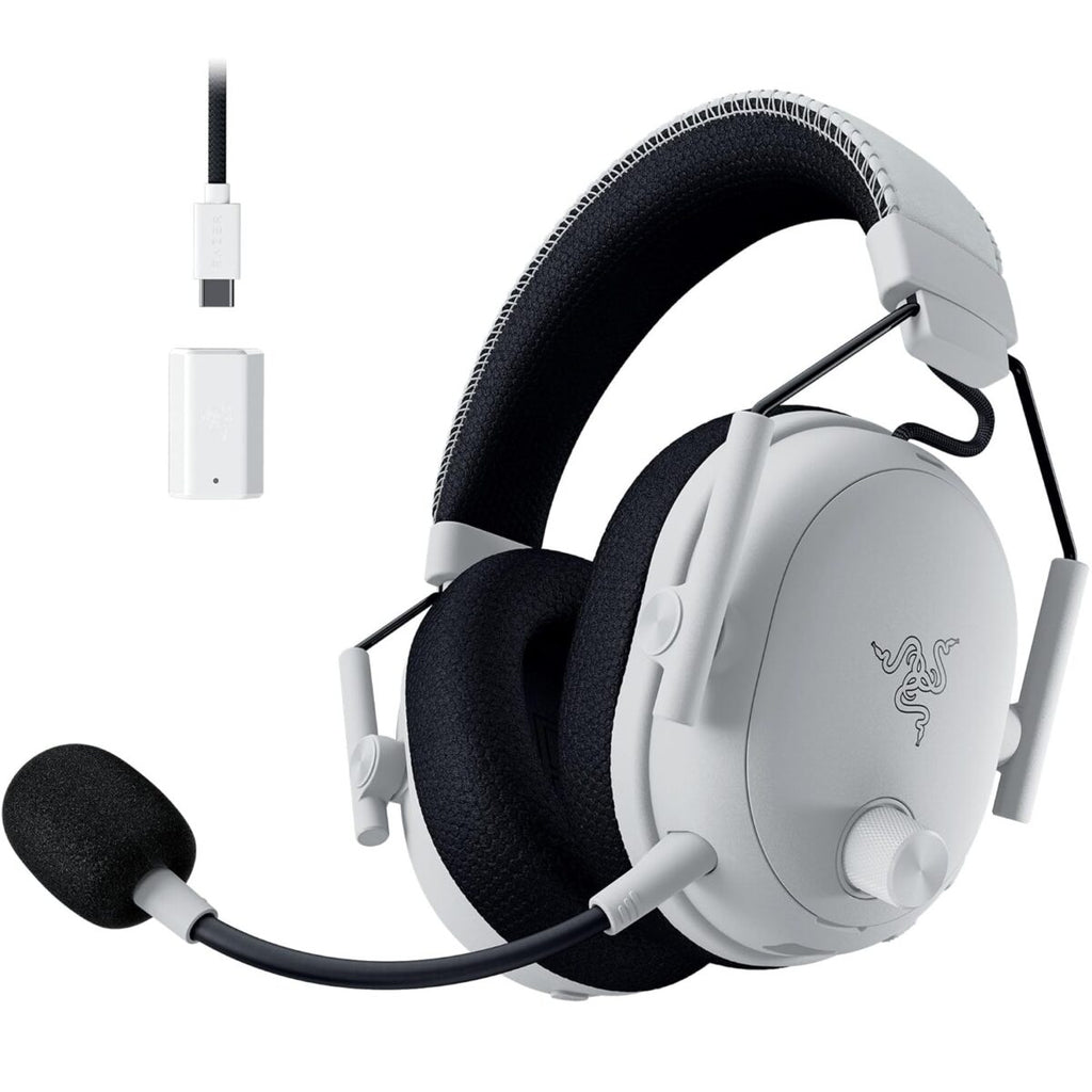 Razer BLACKSHARK V3 PRO White – ANC Wireless Gaming Headset – 70h Battery – 2.4GHz/BT/USB – PC/PS5