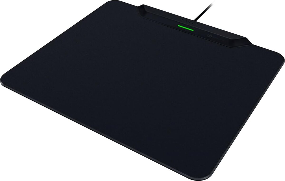 Razer Hyperflux V2 Hard – Wireless Charging Puck – Gaming Mousepad – Anti-Slip Rubber Base
