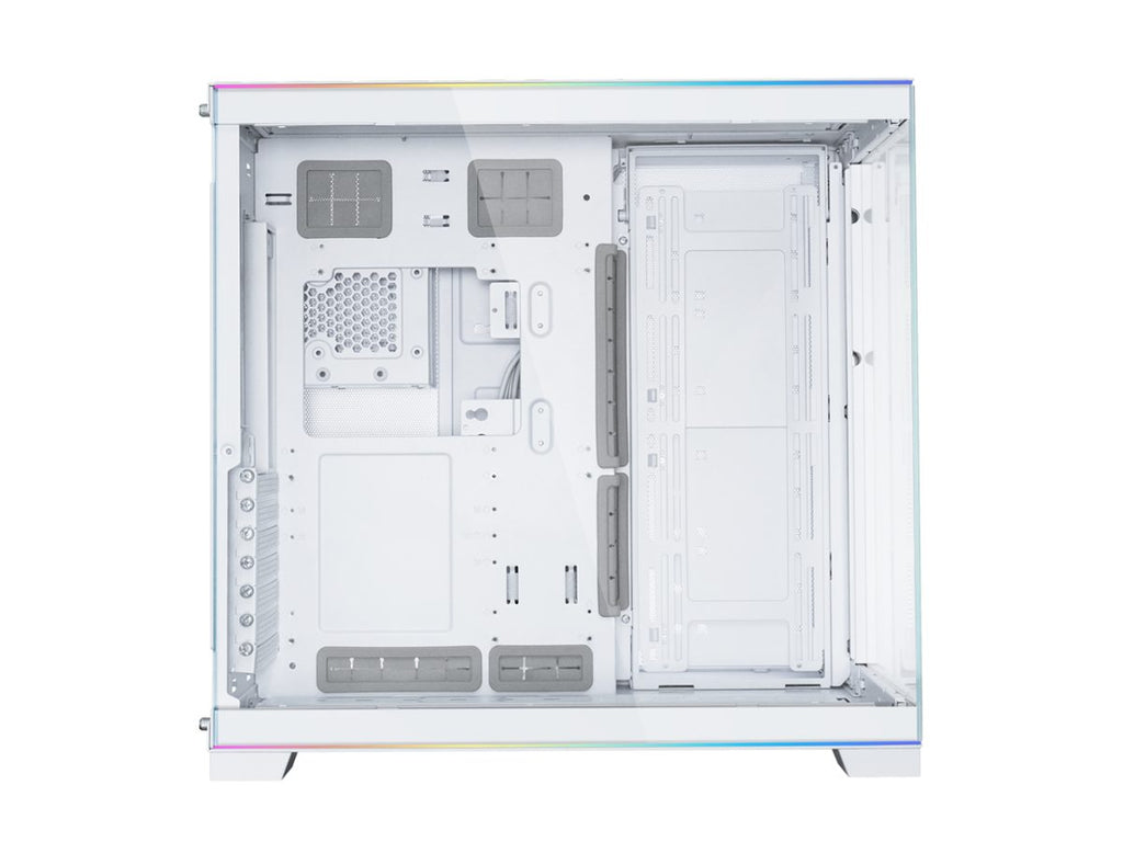 Lian Li O11D EVO RGB White – White EATX(under 280mm)/ATX Columnless Tower PC Case