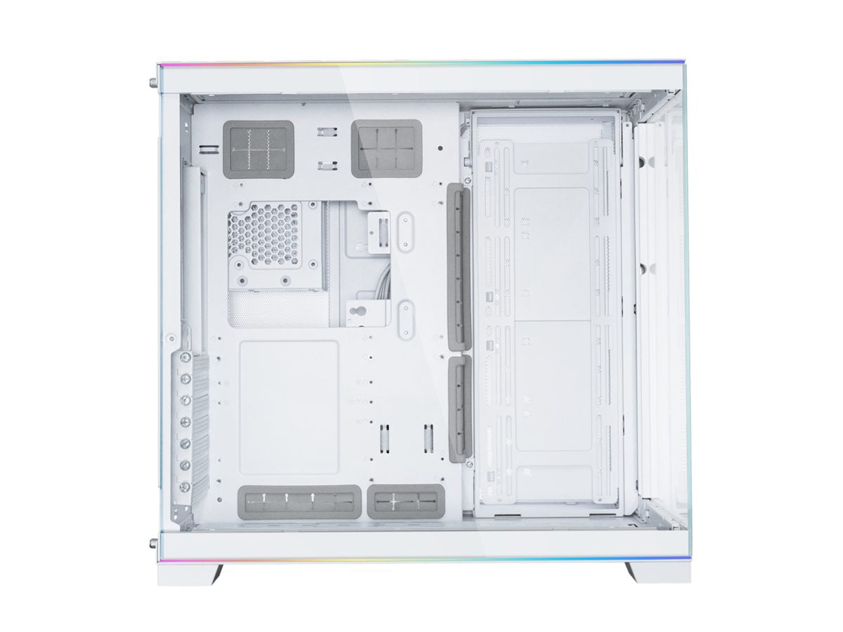 Lian Li O11D EVO RGB White – White EATX(under 280mm)/ATX Columnless Tower PC Case