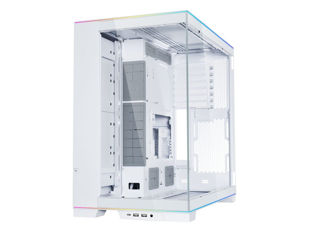 Lian Li O11D EVO RGB White – White EATX(under 280mm)/ATX Columnless Tower PC Case