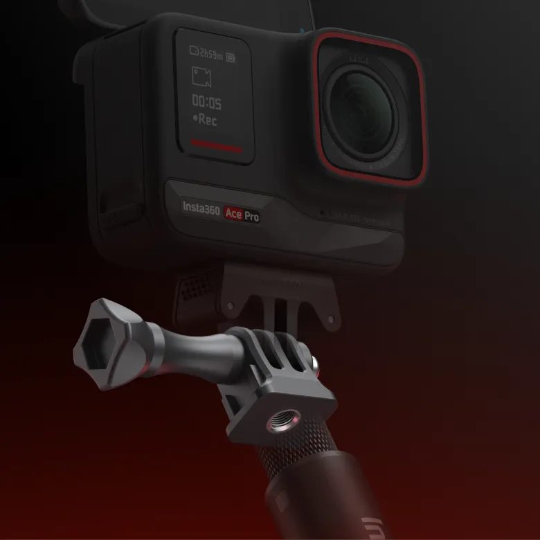 Insta360 Ace series 3-prong to 1/4″ adapter