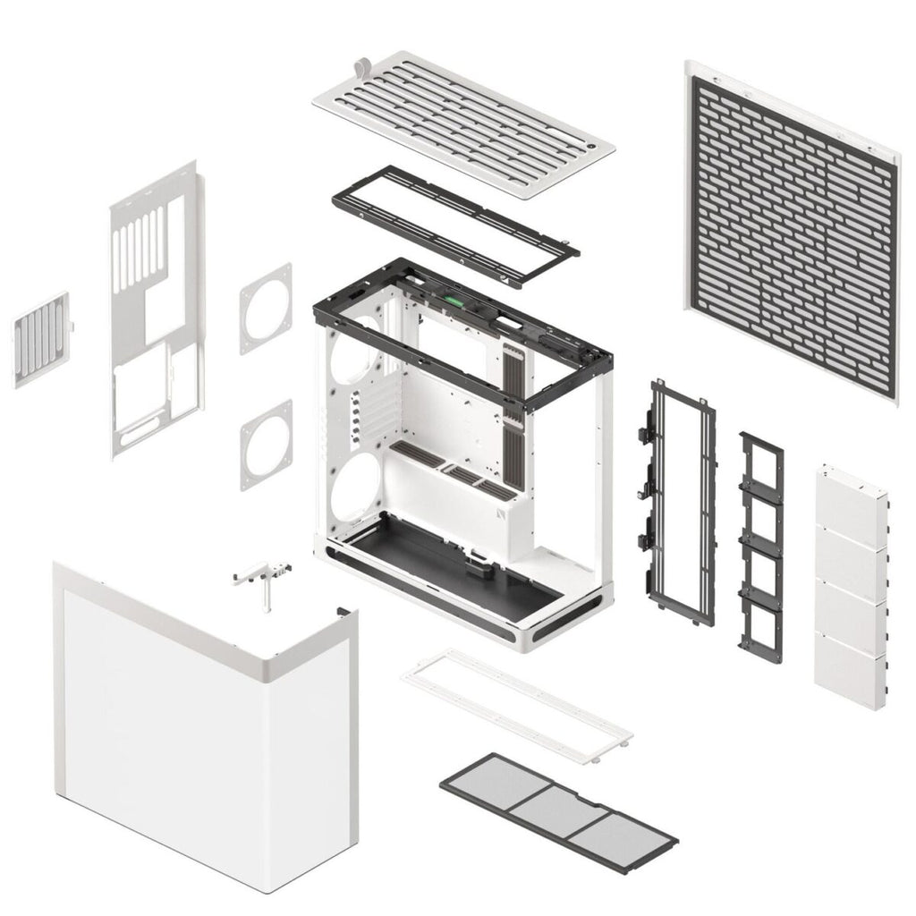 HAVN HS 420 white Premium Midi Tower Case – without vertical GPU support