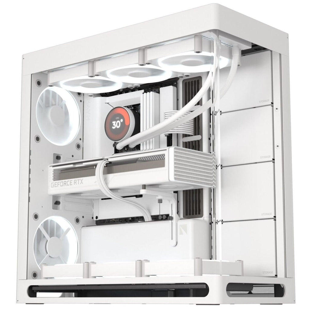 HAVN HS 420 white Premium Midi Tower Case – without vertical GPU support