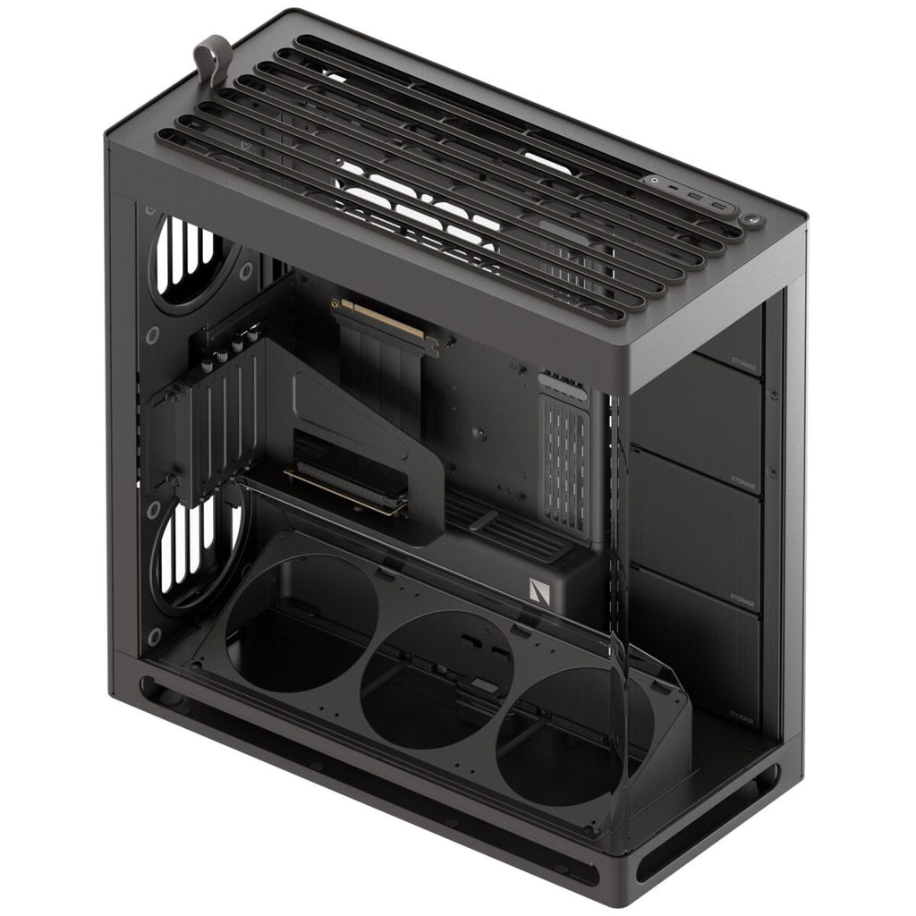 HAVN HS 420 VGPU black Premium Midi Tower Case – with vertical GPU support