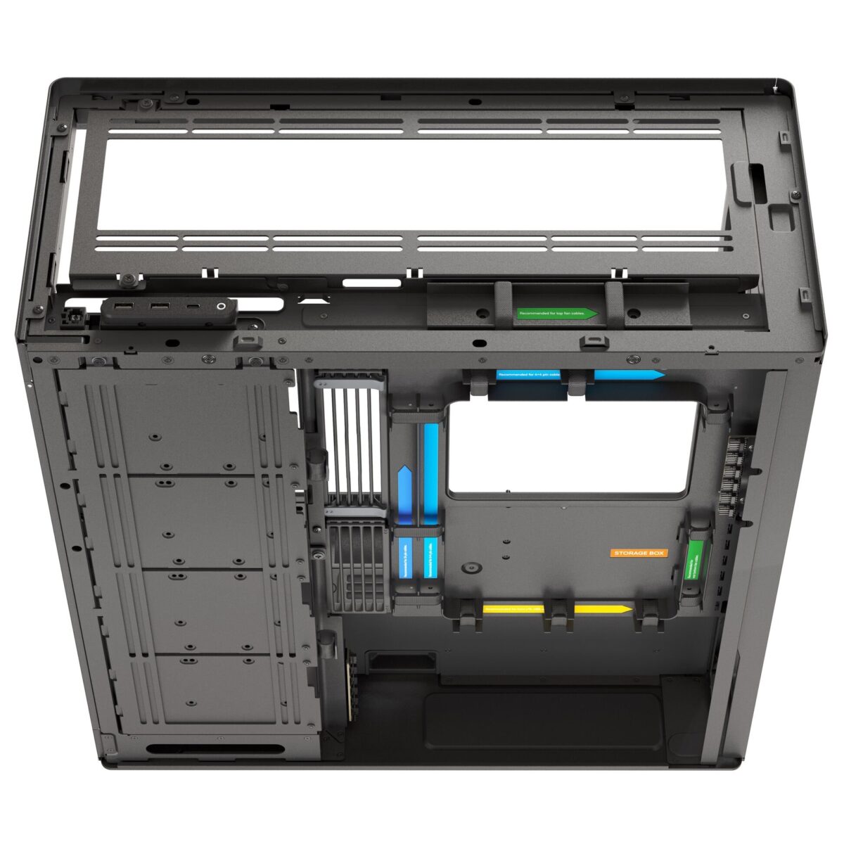 HAVN HS 420 VGPU black Premium Midi Tower Case – with vertical GPU support