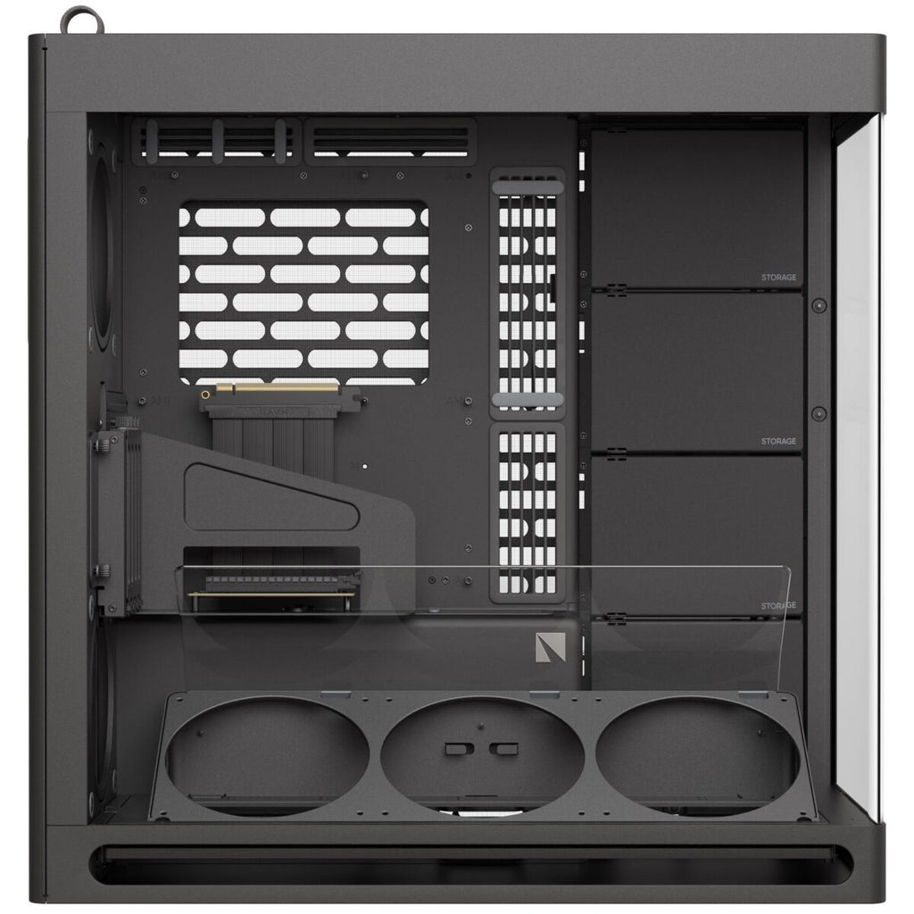 HAVN HS 420 VGPU black Premium Midi Tower Case – with vertical GPU support