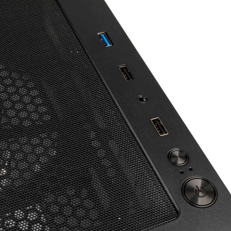 Kolink Observatory MX Mesh ARGB Midi Tower Case – Black/White (with 5 ARGB fans – 2x140mm & 3x120mm)