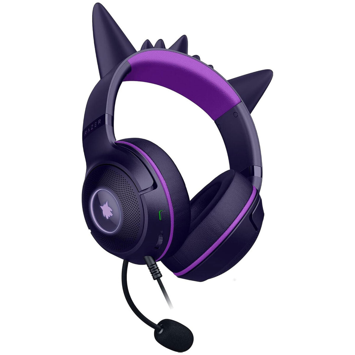 Kraken Kitty V2 Gengar Pokemon Ed. – RGB – USB 7.1 Gaming Headset – Purple Ears – PC / PS5 / SWITCH