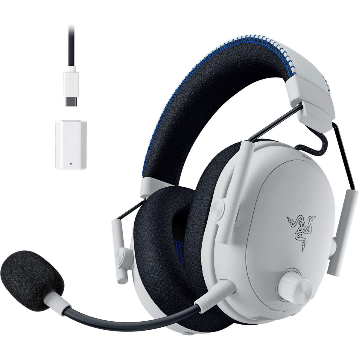 Razer BLACKSHARK V3 PRO PLAYSTATION White – ANC Wireless Gaming Headset – 48h Bat. – 2.4GHz/BT/USB