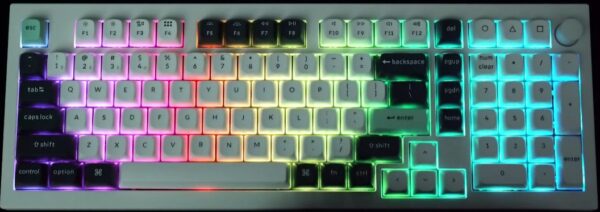 Keychron Q5 HE (Q5H-M1) QMK Wireless Custom Hall Effect Keyboard Purple Switch 96% US Layout