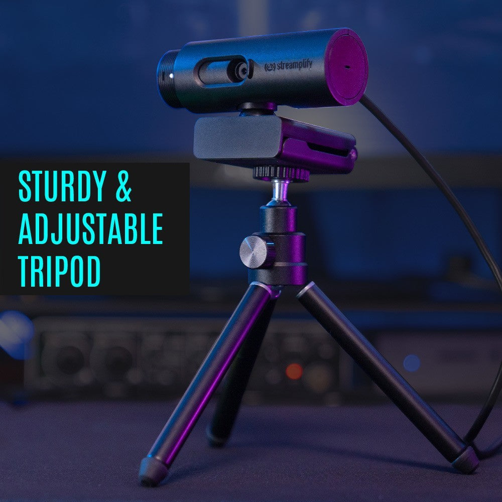 Streamplify CAM Streaming Webcam, Full HD, 60Hz – 1080p Black