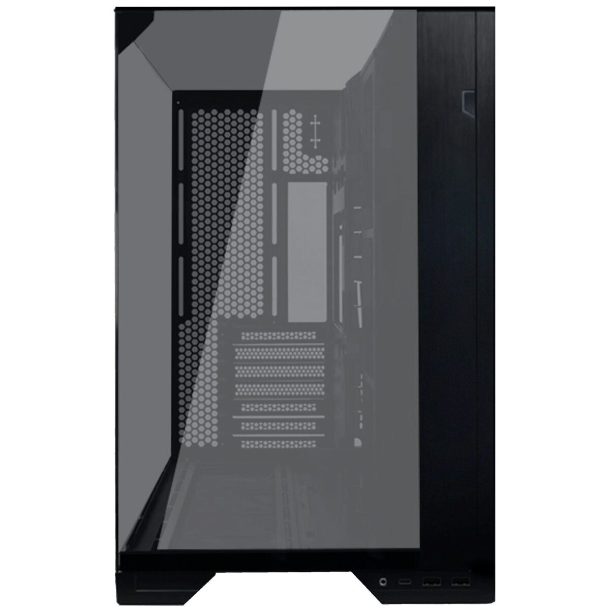 Lian Li O11 Vision Compact Black – Black EATX(under 280mm)/ATX 2 top panels 360AIO Tower PC Case
